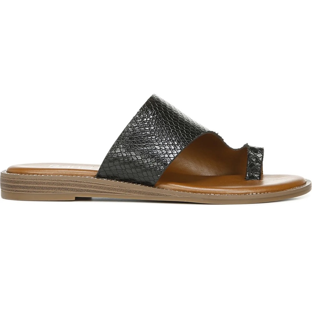 Franco Sarto black and brown leather sandal